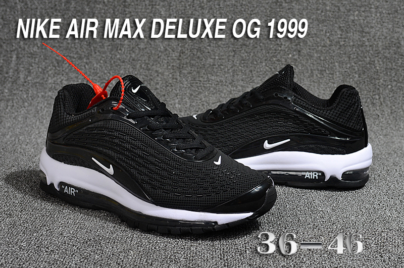 2018 Men Nike Air Max Deluxe OG 1999 Black White Shoes